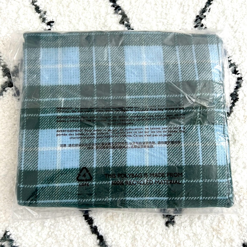 J. Crew Large Reversible Check Scarf